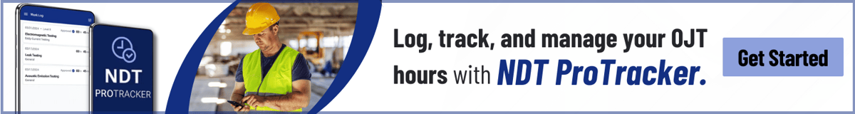 Log, track, and manage your OJT hours with NDT ProTracker.